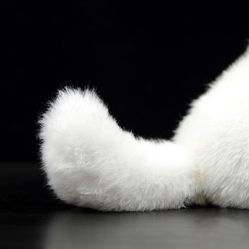 Arctic fox plush doll — back view