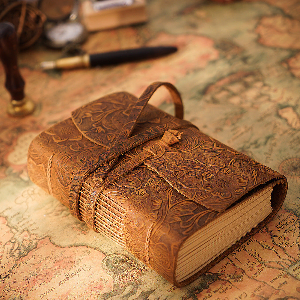 Real leather notebook - Magic Stories