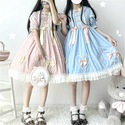 Summer sweet girl OP light Lolita everyday Lolita retro dress