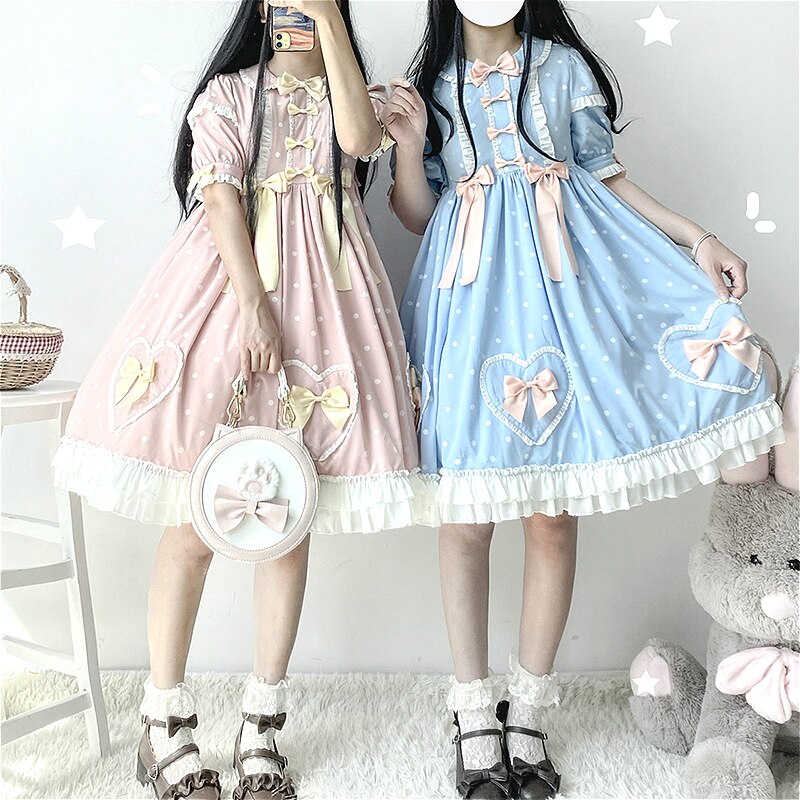 Summer sweet girl OP light Lolita everyday Lolita retro dress