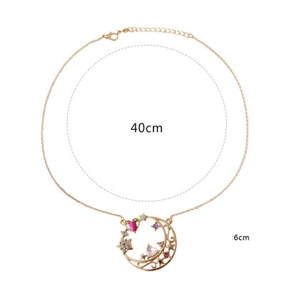 Warrior Moon Hare Sailor Moon Love Moon Necklace — scale reference