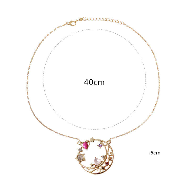 Warrior Moon Hare Sailor Moon Love Moon Necklace — scale reference