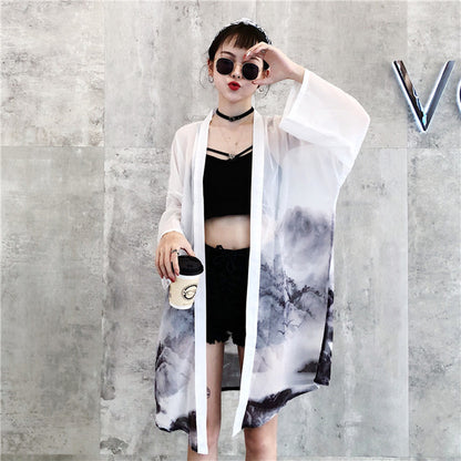 Landscape painting cloak Hanfu jacket | Magic Stories