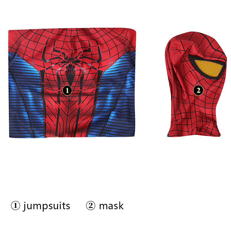 Spider-Man PS5 Amazing Suit Jumpsuit Cosplay Costumes — detail