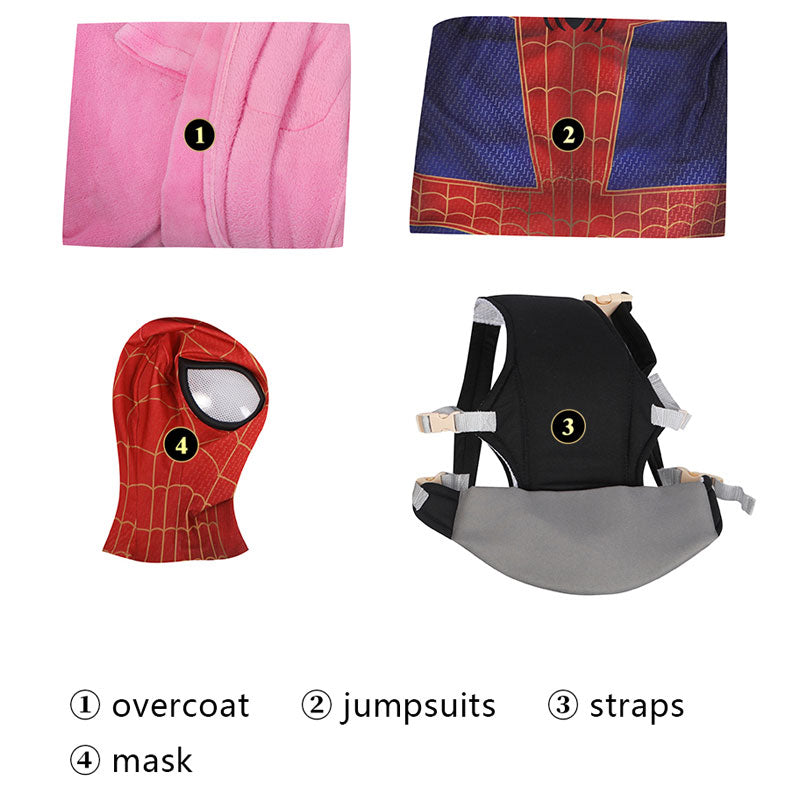 Spider-Man: Across The Spider-Verse Peter Parker Jumpsuit Cosplay Costumes — scale reference