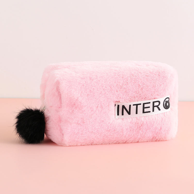 Plush Cosmetic Bag Korean Style Fashion | Magic Stories