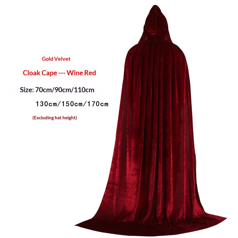 Golden Velvet Wizard Witch Prince Cloak | Magic Stories