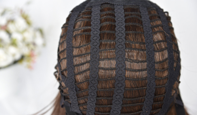Long roll wig air bangs wig wig COS wig dyed wig — back view