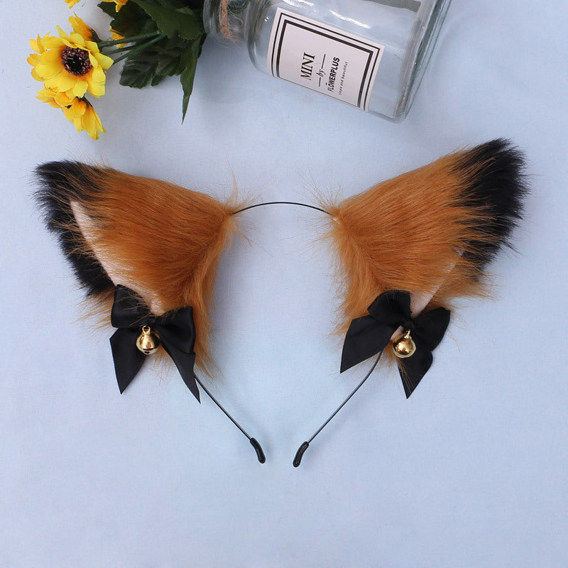 Headdress Props Plush Cat Ears Fox Ears — scale reference