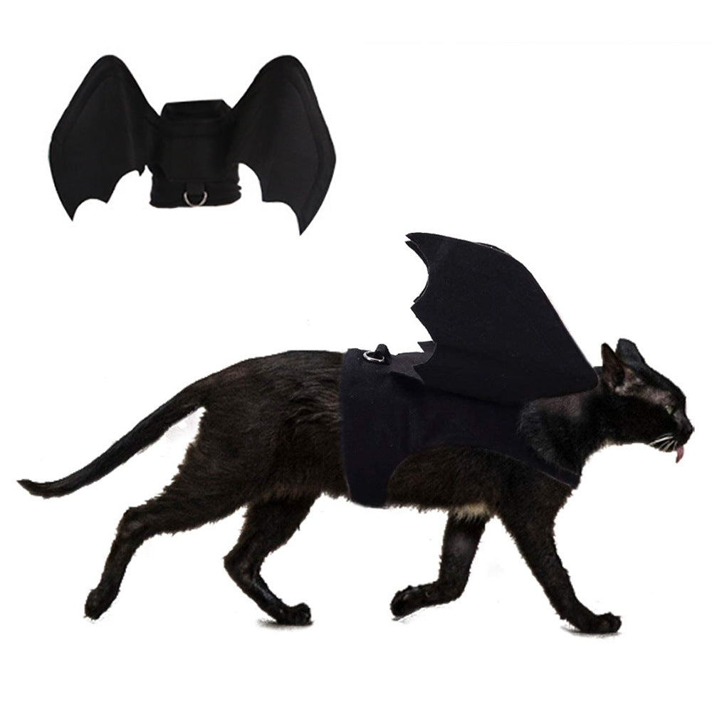 Dog Clothes Halloween Bat Wings Cat Dog Spider Costume — detail