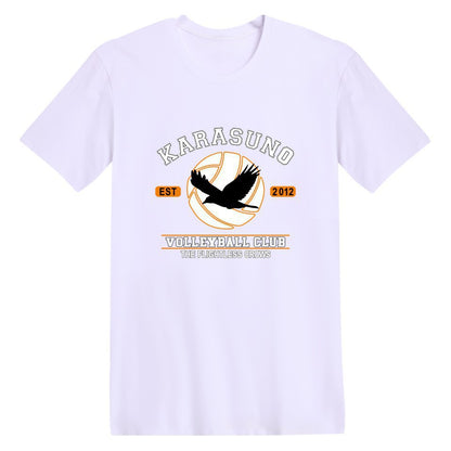 Harajuku T-Shirt Men Anime T Shirt Haikyuu t shirt Anime Tops Tees — back view