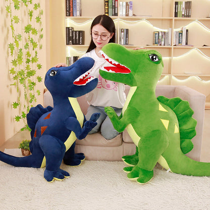 Spinosaurus dinosaur plush toy — back view