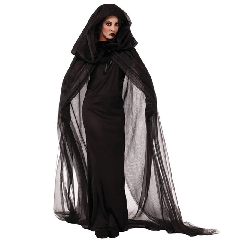 Halloween Costume Witch Robe Cosplay Uniform — detail