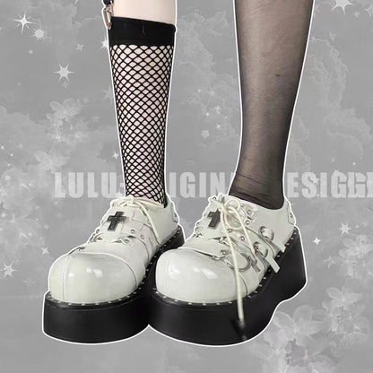 Platform Shoes Round Toe Punk Jk Lolita | Magic Stories