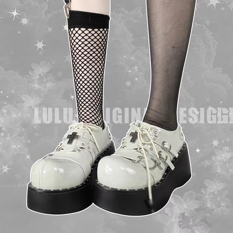 Platform Shoes Round Toe Punk Jk Lolita | Magic Stories