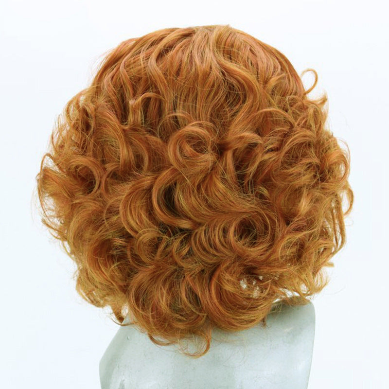 Bob Wig - Fluffy Short Curly Hair — side view
