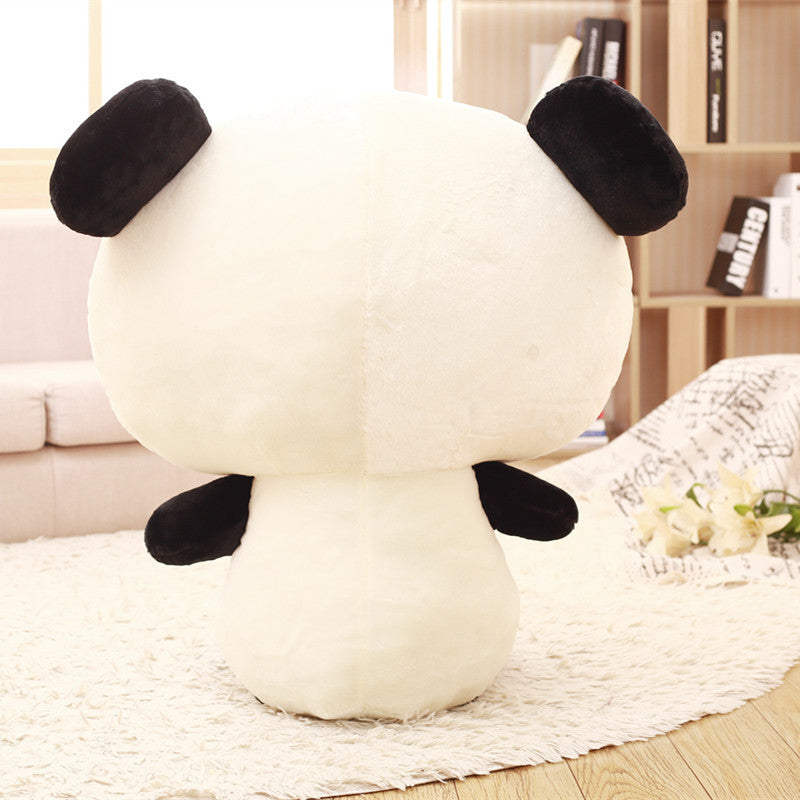 70cm Kawaii Big Head Panda Plush Toys Stuffed Soft Animal Pillow Cute Bear Gift for Children Kids Baby Girls — in use