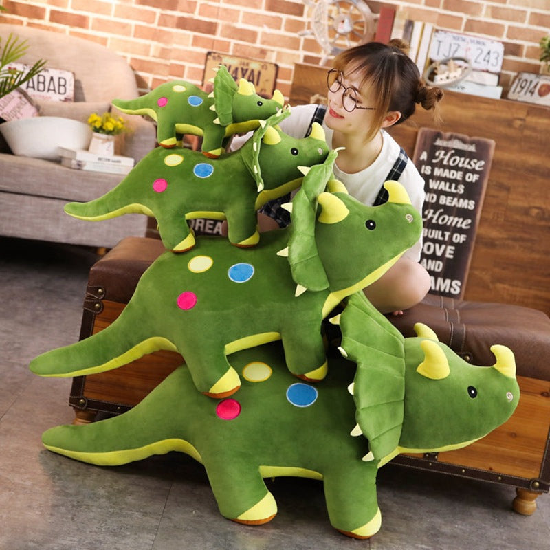 Cute simulation dinosaur plush toy — side view