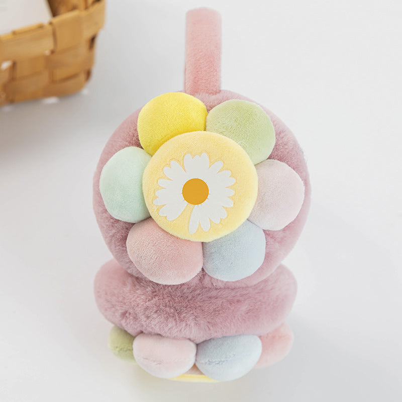New Children's Plush Earmuffs Cute Sunflower | Magic Stories