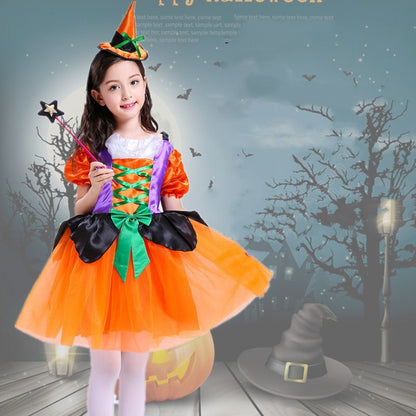 Children's cosplay anime costumes — back view
