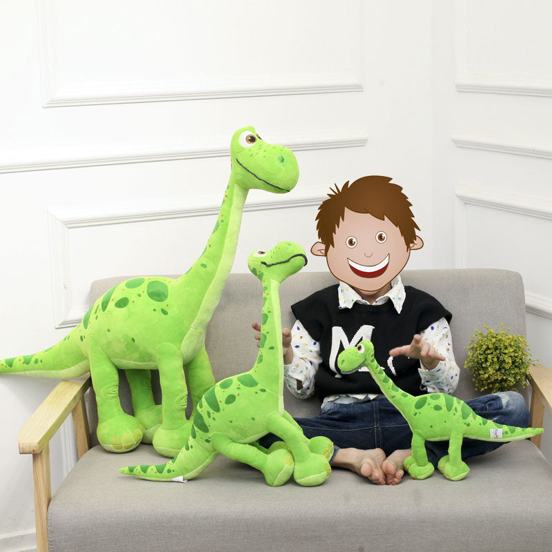 Dinosaur plush toy — scale reference