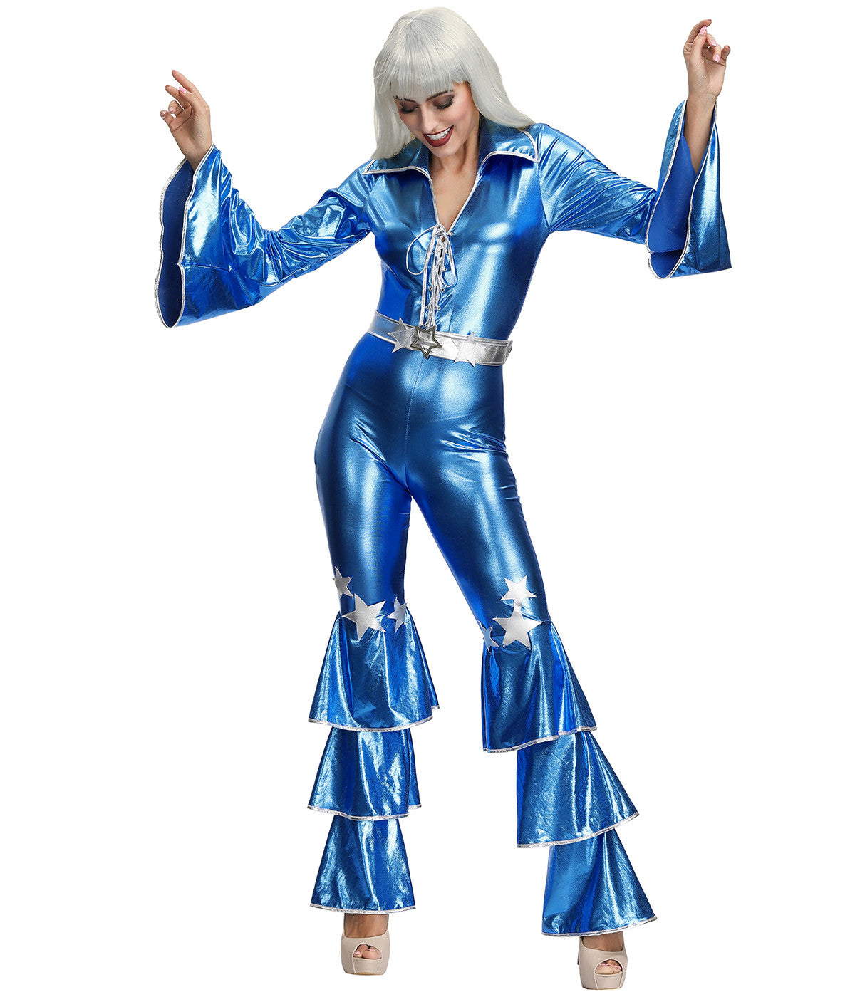 Retro Cosplay Uniform Halloween Costume — back view