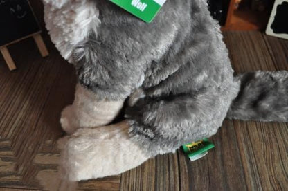 Grey wolf simulation animal plush toy | Magic Stories