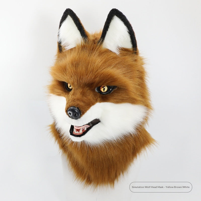 Plush Fox Headgear Cosplay Prop — scale reference