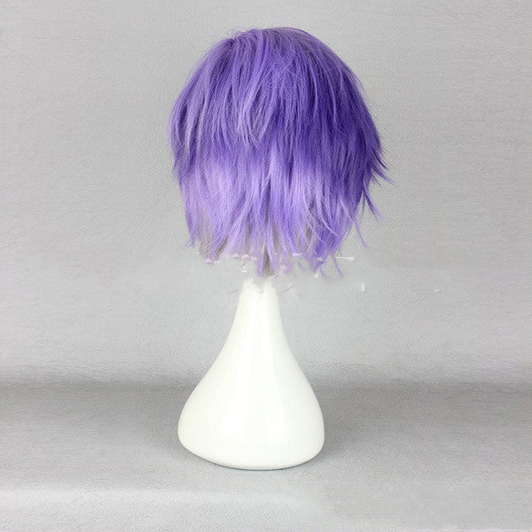 Gradient color cosplay wig — detail