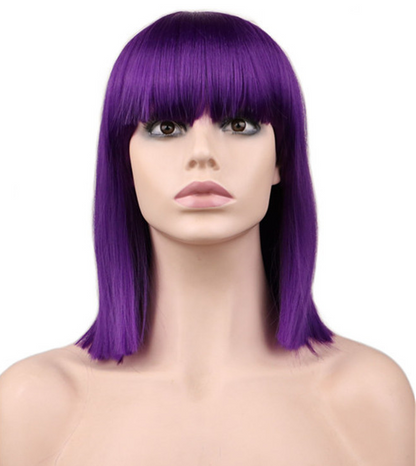 European and American anime color hair Cospoay wig — side view
