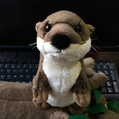 Mascot otter plush toy — back view