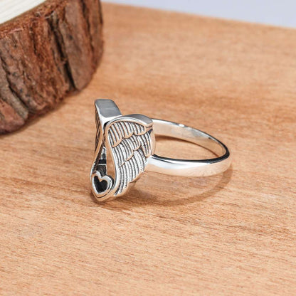 Angel Wings Vintage Wings Ring — detail