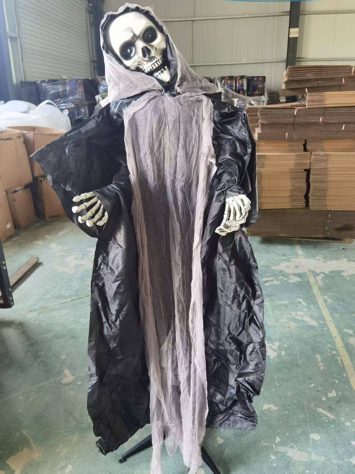 Halloween Grim Reaper Animated Decorative Prop — packaging