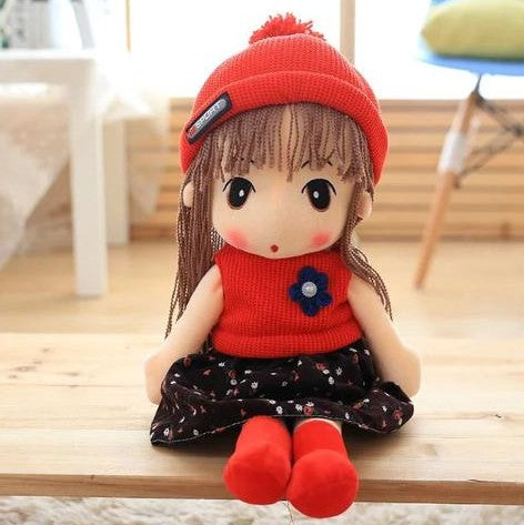 Kawaii Rag Doll Plush Toy — back view