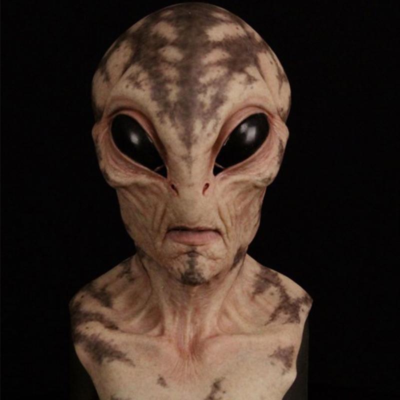 Funny Old Man Latex Mask — side view