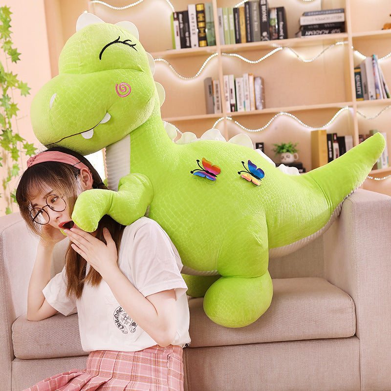 Butterfly dinosaur plush toy — side view