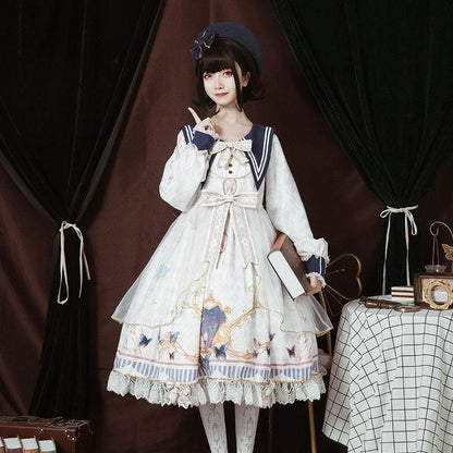 Lolita Dress Victorian Lolita Elegant Gorgeous Butterfly — back view