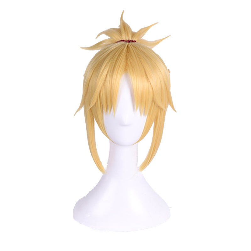 SUNCOS FGO Mordred cosplay wig — side view