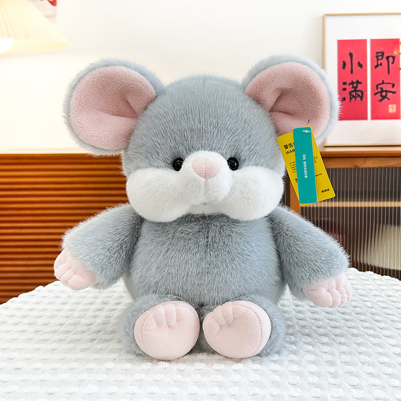 Plush Toy Cute Elephant Doll Fox Cow — back view