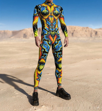 Halloween Tights 3D Digital Printing Cosplay One-piece Play Costume — packaging