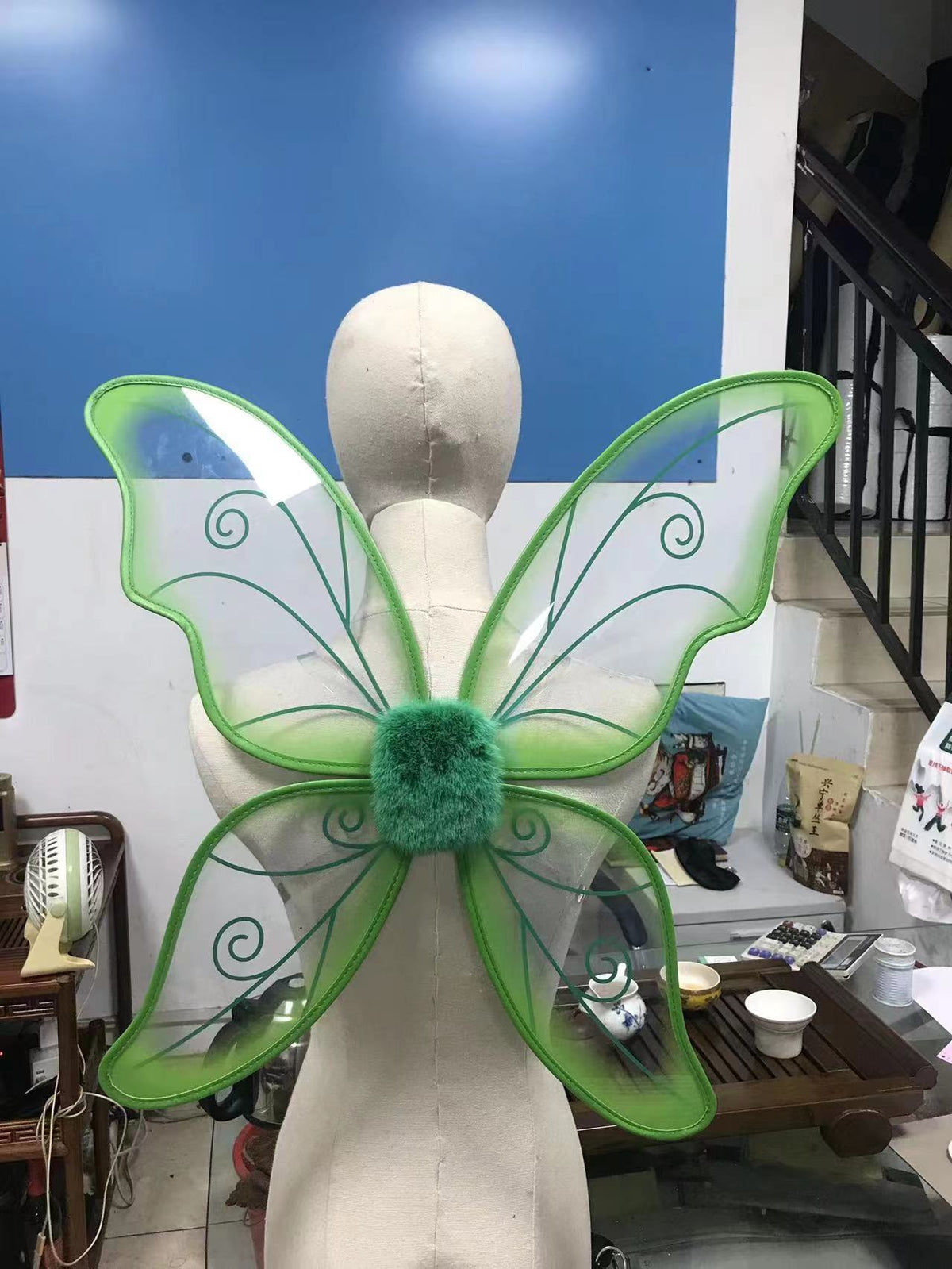 Christmas Halloween Costume Cosplay Cosplay Dress Fairy Wings — scale reference