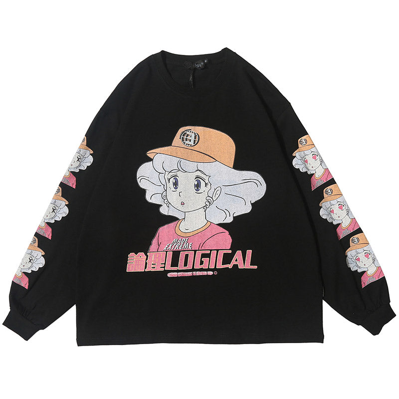 Anime character girl printed T-shirt | Magic Stories