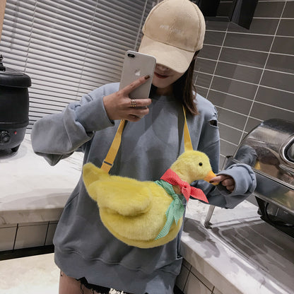 Plush duck shoulder bag | Magic Stories