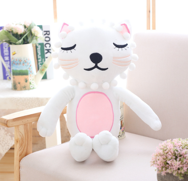 Kawaii Cat Lion Plush Toy Soft Stuffed Animal Doll Toys For Children Baby Room Decorative Pillow Cushion Gift — back view