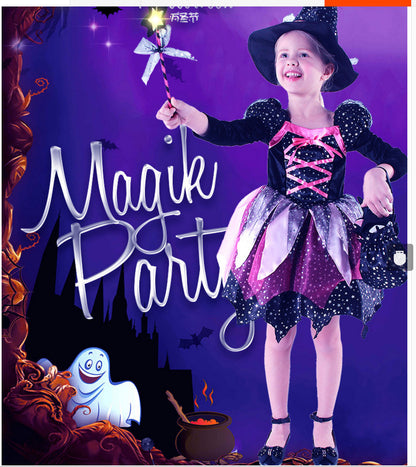 Children's Costume For Halloween Party Baby Girls Halloween Witch Costume Children Cosplay — packaging