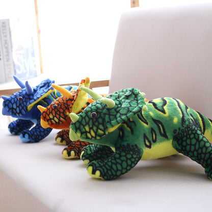 Triceratops Dinosaur Soft Stuffed Plush Toy — scale reference
