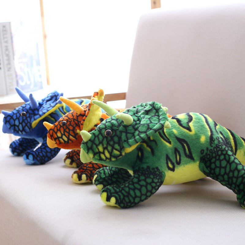 Triceratops Dinosaur Soft Stuffed Plush Toy — scale reference