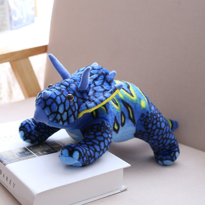 Triceratops Dinosaur Soft Stuffed Plush Toy — back view