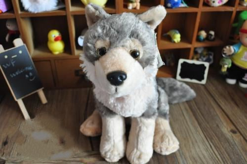 Grey wolf simulation animal plush toy | Magic Stories