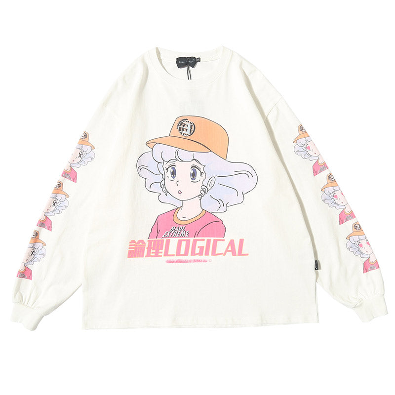 Anime character girl printed T-shirt | Magic Stories
